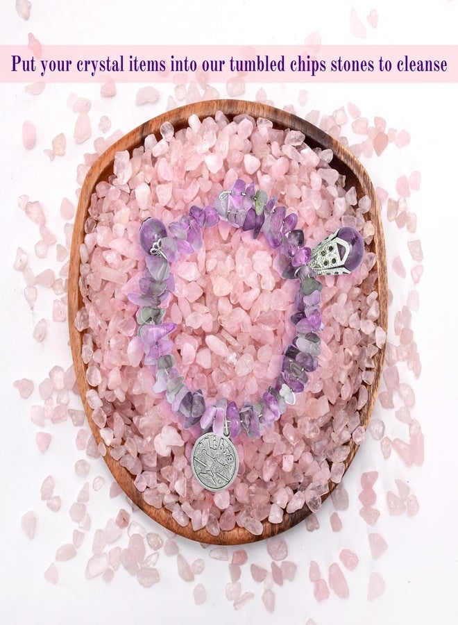 إلفولي، ٥ أرطال من الكريستال الوردي الطبيعي، أحجار رقائق مصقولة ٧-٩ مم، كوارتز غير منتظم الشكل، حجر كريم علاجي للريكي لتزيين النباتات المحفوظة في أصص، صناعة المجوهرات، أعمال يدوية، لون وردي فاتح - Image 4